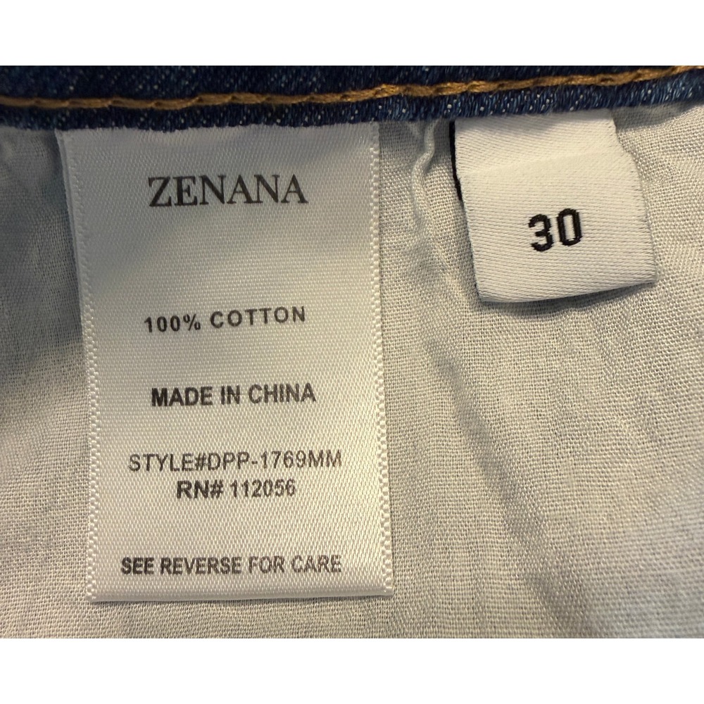 Zenana Distressed Wide Leg Jeans Medium Wash High Rise Ripped Cotton Size 30 - Picture 5 of 6